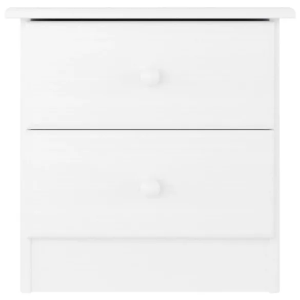 ALTA fehér tömör fenyőfa éjjeliszekrény 41x35x41 cm