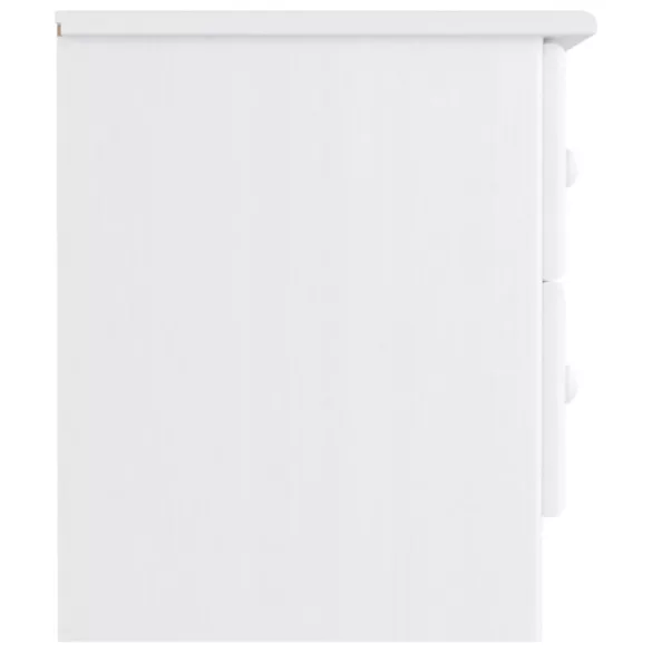 ALTA fehér tömör fenyőfa éjjeliszekrény 41x35x41 cm