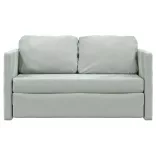 2 az 1-ben szürke bársony padlókanapéágy 122 x 204 x 55 cm