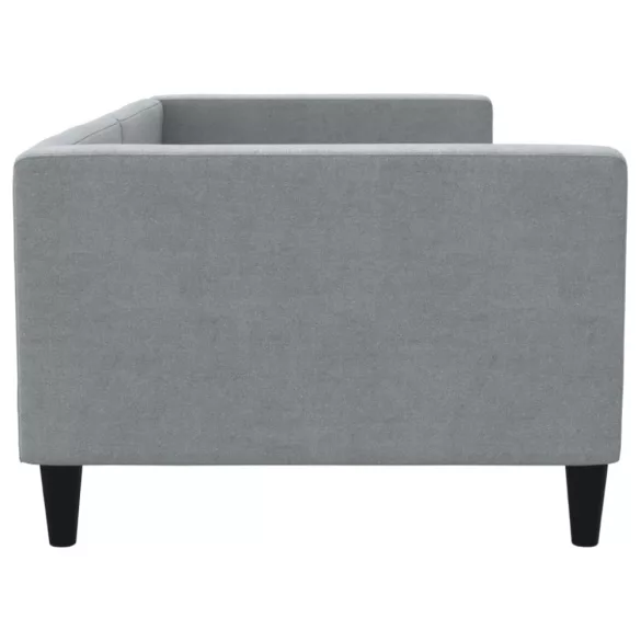 világosszürke szövet kanapéágy keret 90 x 200 cm