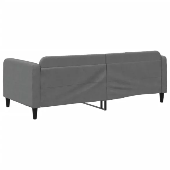 sötétszürke szövet kanapéágy 90 x 200 cm