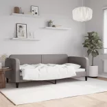 tópszínű szövet kanapéágy 90 x 200 cm