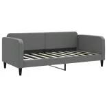 sötétszürke szövet kanapéágy 90 x 190 cm