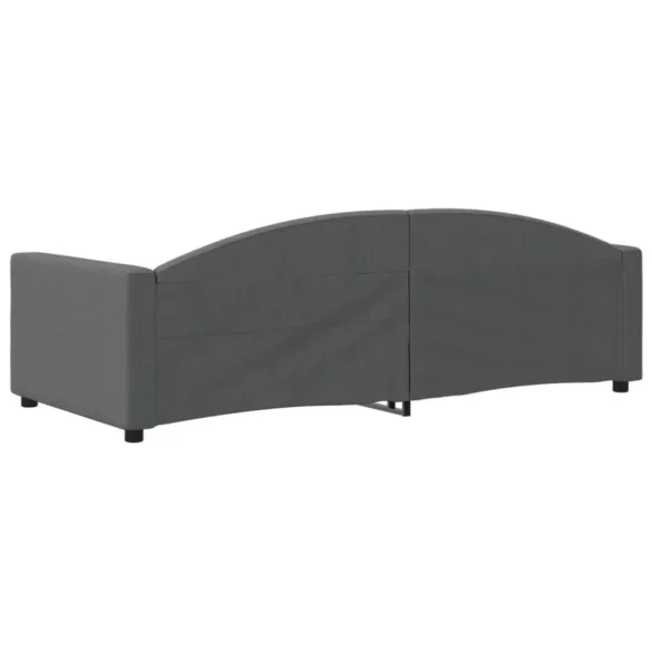 sötétszürke szövet kanapéágy 90 x 200 cm