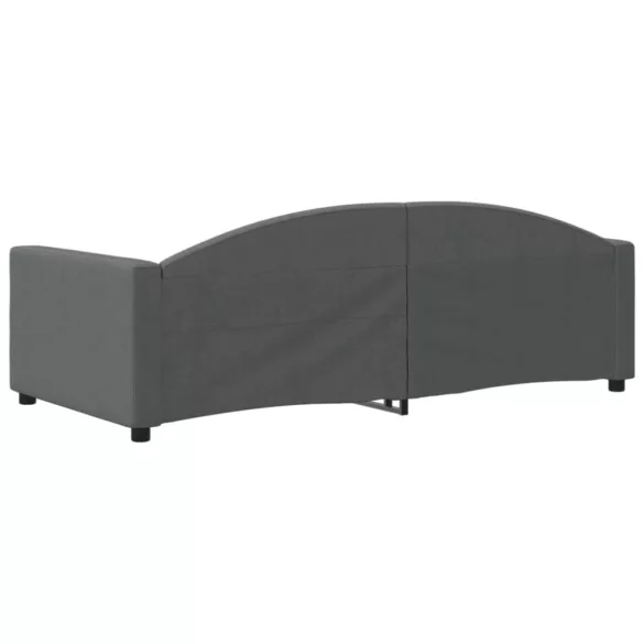 sötétszürke szövet kanapéágy 90 x 190 cm