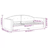 világosszürke bársony kanapéágy 90 x 200 cm