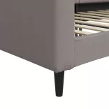 tópszínű szövet kanapéágy 80 x 200 cm