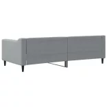 világosszürke szövet kanapéágy keret 90 x 200 cm