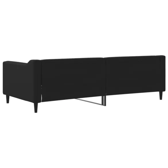 fekete szövet kanapéágy 90 x 200 cm
