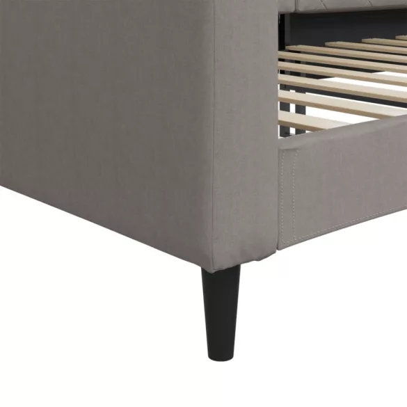 tópszínű szövet kanapéágy 90 x 200 cm