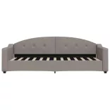 tópszínű szövet kanapéágy 80 x 200 cm