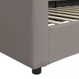 tópszínű szövet kanapéágy 80 x 200 cm