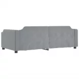 világosszürke szövet kanapéágy keret 80 x 200 cm