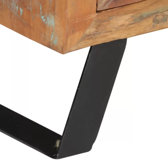 tömör újrahasznosított fa TV-szekrény 112 x 30 x 45 cm