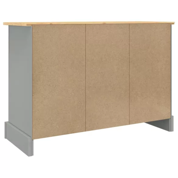 Corona szürke tömör mexikói fenyő tálalószekrény 112x43x78 cm