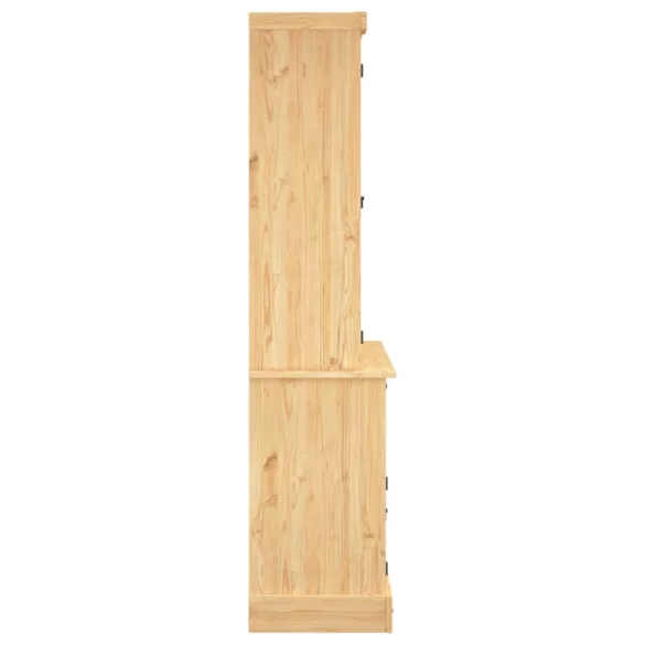 Corona barna tömör mexikói fenyő magasszekrény 112x43x196 cm