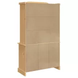 Corona barna tömör mexikói fenyő magasszekrény 112x43x196 cm