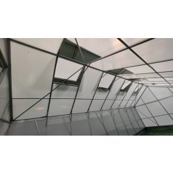   Economy üveghéz/polikarbonát melegház - 13,75 m² - alapzattal - GH012