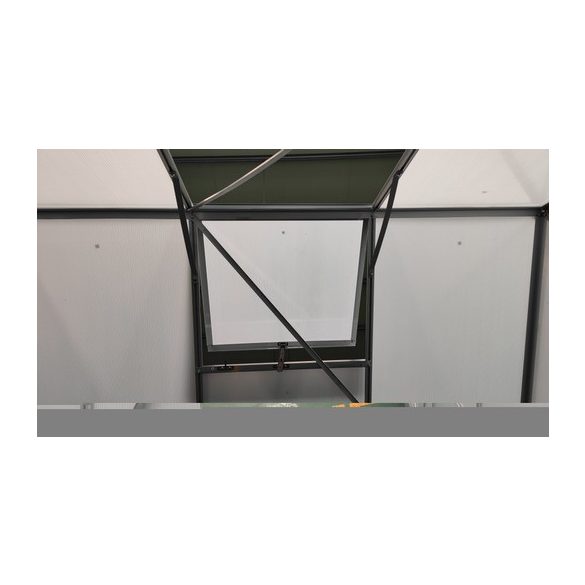 Economy üveghéz/polikarbonát melegház - 13,75 m² - alapzattal - GH012