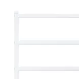 fehér fém ágykeret fejtámlával 90x200 cm