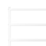 fehér fém ágykeret fejtámlával 120 x 200 cm