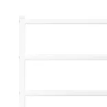 fehér fém ágykeret fejtámlával 150 x 200 cm