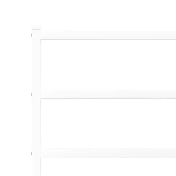 fehér fém ágykeret fejtámlával 183 x 213 cm