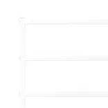 fehér fém ágykeret fejtámlával 193 x 203 cm