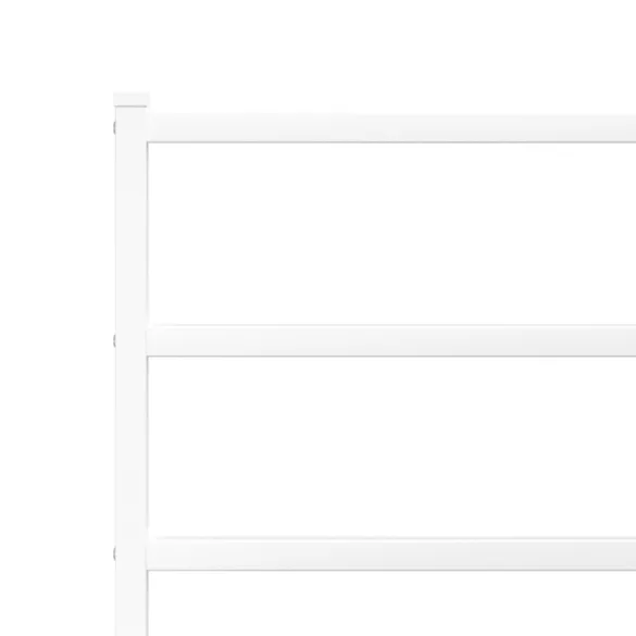 fehér fém ágykeret fej- és lábtámlával 183 x 213 cm