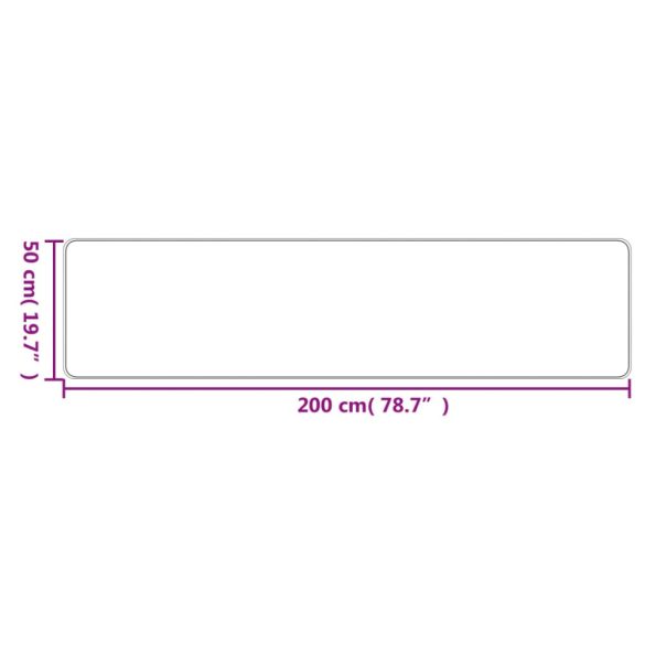 platina szizálhatású futószőnyeg 50 x 200 cm