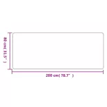 platina szizálhatású futószőnyeg 80 x 200 cm