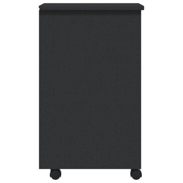 MOSS szürke tömör fenyőfa görgős szekrény fiókokkal