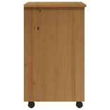 MOSS mézbarna tömör fenyőfa görgős szekrény fiókokkal