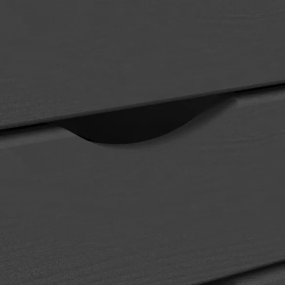 MOSS szürke tömör fenyőfa görgős szekrény fiókokkal