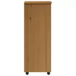 MOSS mézbarna tömör fenyőfa görgős szekrény fiókokkal