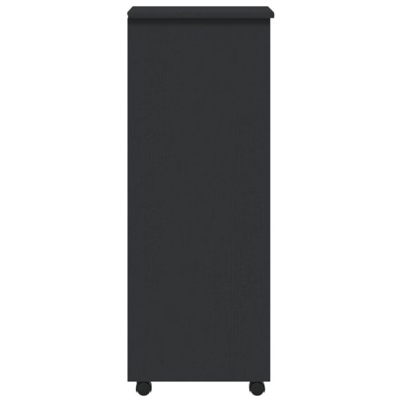 MOSS szürke tömör fenyőfa görgős szekrény fiókokkal