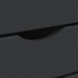 MOSS szürke tömör fenyőfa görgős szekrény fiókokkal