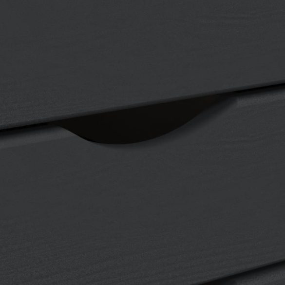 MOSS szürke tömör fenyőfa görgős szekrény fiókokkal