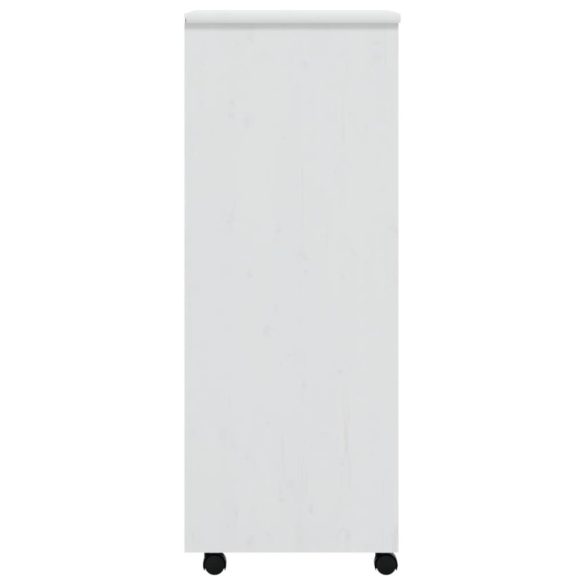 MOSS fehér tömör fenyőfa görgős szekrény fiókokkal