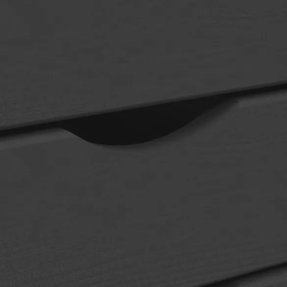 MOSS szürke tömör fenyőfa görgős szekrény fiókokkal