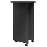 MOSS szürke tömör fenyőfa görgős szekrény íróasztallal