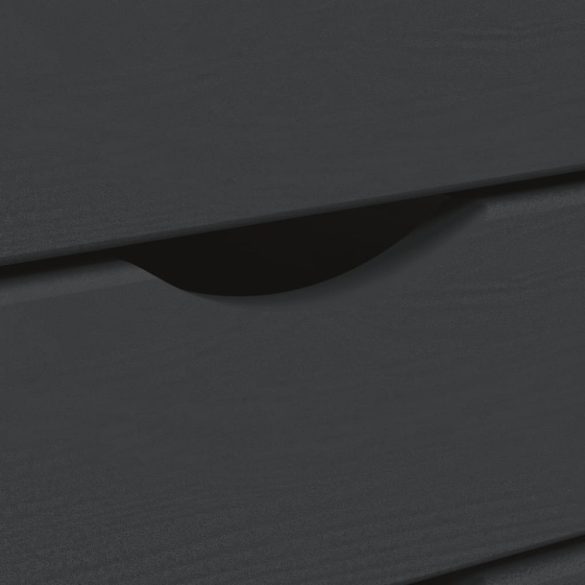 MOSS szürke tömör fenyőfa görgős szekrény íróasztallal