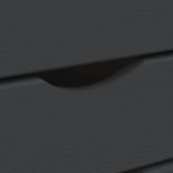 MOSS szürke tömör fenyőfa görgős szekrény fiókokkal