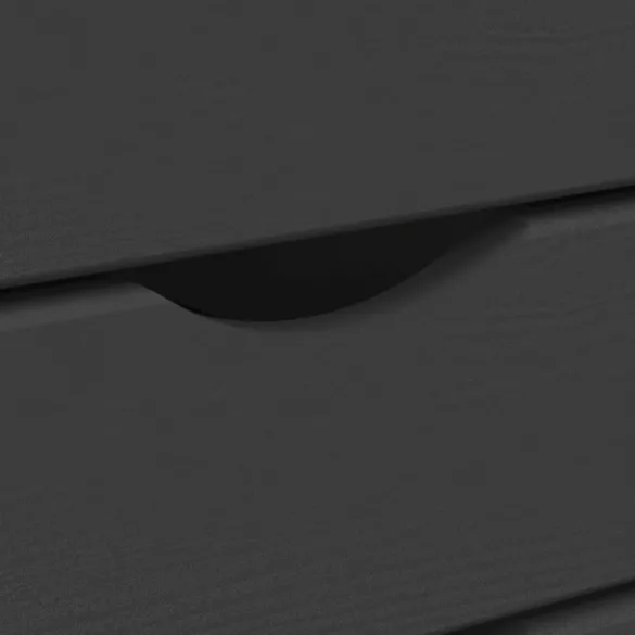 MOSS szürke tömör fenyőfa görgős szekrény fiókokkal