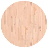 tömör bükkfa kerek asztallap Ø90 x 2,5 cm