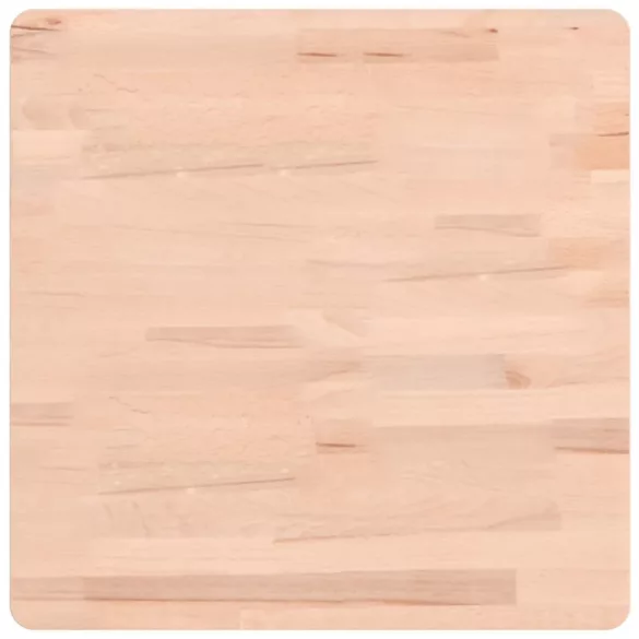 tömör bükkfa négyzet alakú asztallap 50 x 50 x 1,5 cm