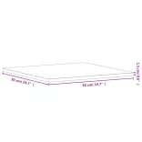 tömör bükkfa négyzet alakú asztallap 50 x 50 x 1,5 cm