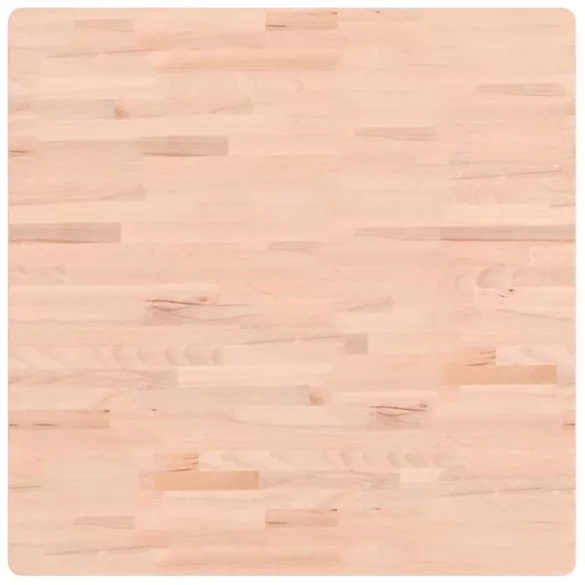 tömör bükkfa négyzet alakú asztallap 80 x 80 x 1,5 cm