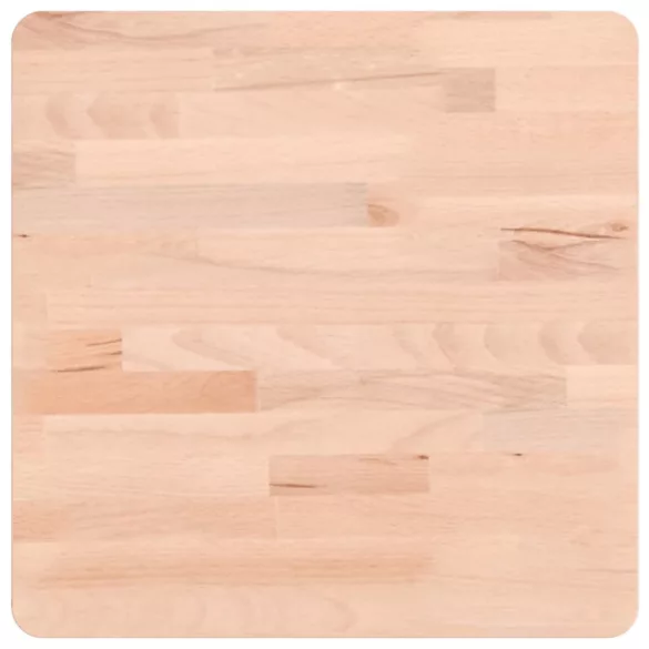 tömör bükkfa négyzet alakú asztallap 40 x 40 x 2,5 cm