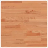 tömör bükkfa négyzet alakú asztallap 50 x 50 x 1,5 cm